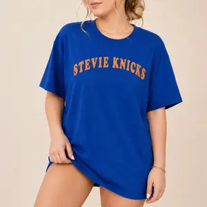 Stevie Knicks T-shirt, Vintage Minimalist Stevie Nicks Graphic Tee, Celebrity-Inspired Game Day Outfit, Sports Basketball Fans Gift, Short Sleeve Crewneck Casual Tops