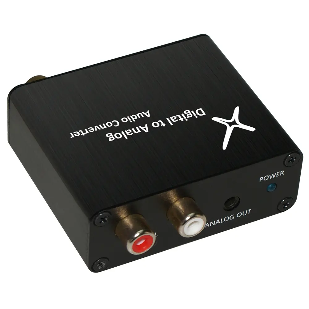 XTREMPRO Digital-to-Analog Audio Converter - Metal Enclosure, Multiple Inputs, Analog Output, Power Indicator, Table Mount, Local Stock for Audio & Video Accessories Needs