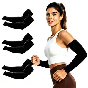 3 Pairs UPF 50 Cooling UV Protection Arm Sleeves for Men & Women, Breathable Stretch Tattoo Cover Up Sun Arm Covers, Sw  Lightweight Sun Protection Sleeves Ideal for Cycling, Golf, Driving, Running, Fishing, Hiking & All Kinds of Outdoor Sports Activities