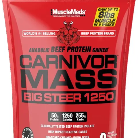 Carnivor Mass Big Steer 1250 - 100% Beef Protein Mass Gainer