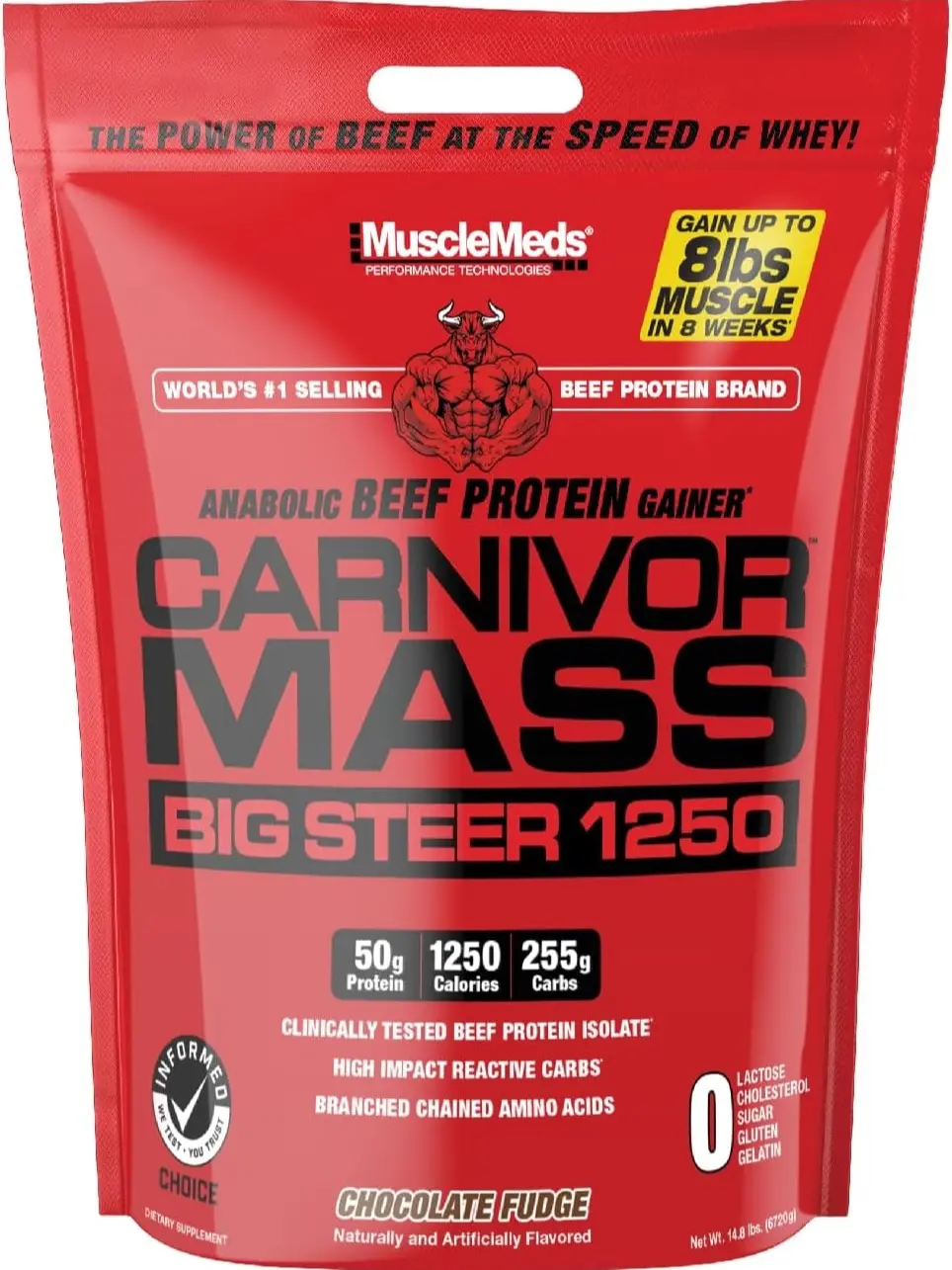 Carnivor Mass Big Steer 1250 - 100% Beef Protein Mass Gainer Carnivor Mass Big Steer 1250 - 100% Beef Protein Mass Gainer