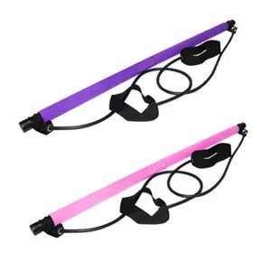 Portable Yoga Pilates Stick Multi Functional Squat Exercise Chest Expanding Workout Yoga   Bar Stick for Home Fitness Sport Training Gymnastics