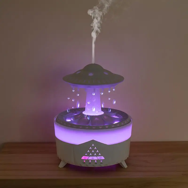 UFO Design Air Humidifier, Plug and Play Aroma Diffuser with Colorful Night Light, Portable Humidifier, Desktop Air Humidifier for Home Office Relax