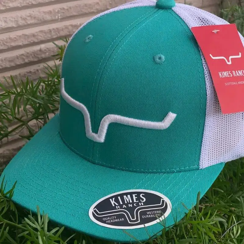 Western Longhorn Embroidered Trucker Hat | Adjustable Mesh Snapback Cap | Cowboy Rodeo Baseball Hat | Unisex Outdoor Cap