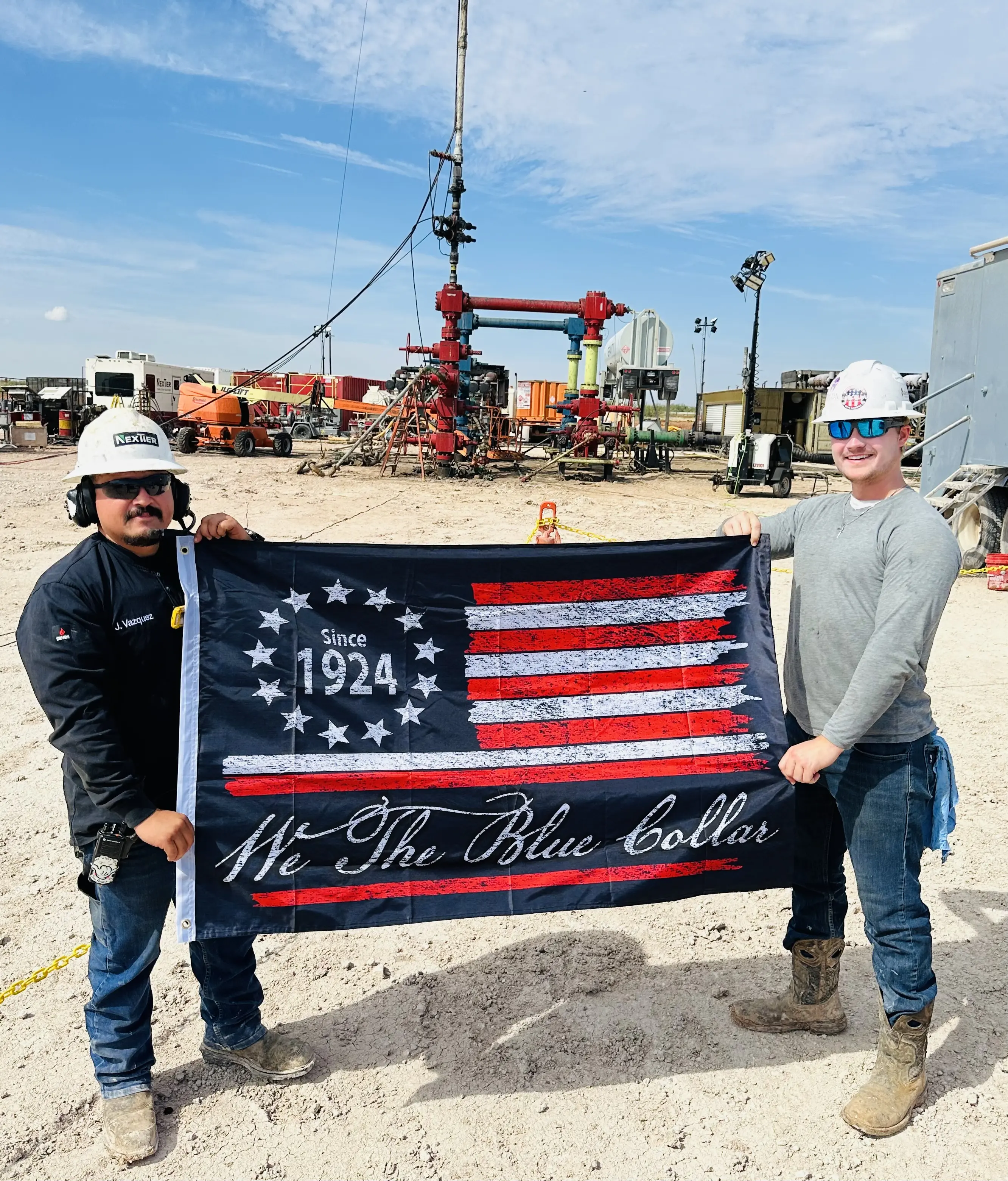 WE The Blue Collar Flag - Since 1924 Patriotic American Design for Blue Collar Workers