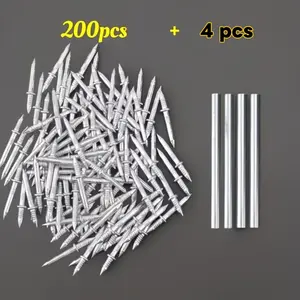 101/202 Dual-Head Concealed Nails, Rust Resistant, Durable with Sleeves, Multi-Purpose for Baseboards, Wood Panels, Closets