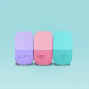 Contour Crew Mini Bundle | 3x Contour Cube Mini Ice Facial Tools | Sculpt, Depuff, Target Eyebags | Skincare Set for Gifting or Travel