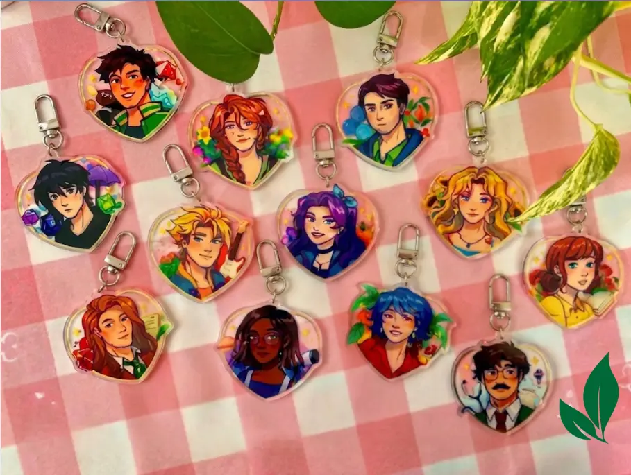 Stardew Valley Keychains, Great For Daily Use Or As Thoughtful Little Gifts For Your Friends And Yourself