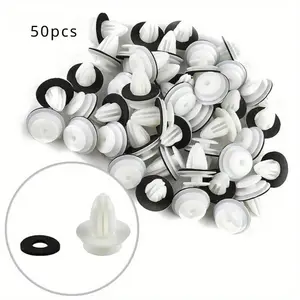 50pcs/Bag For BMW E34 E36 E38 E39 E46 M3 M5 Z3 X5 Door Panel Clips With Seal Ring car clips Automotive Accessories