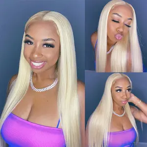 Megalook 13x6 Three-Go 613 Blonde Glueless Wigs Straight & Body Wave With Drawstring 100% Human Hair Wig #Summervibes