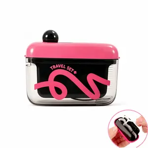 Automatic Pop-Up Storage Box-Refillable Dispenser for Floss Picks,Dental Floss Portable Case,Travel Floss Storage Case,Tooth Floss Case for Purse & Pocket, Ideal for Home, Office, Outdoor and Daily Oral Care