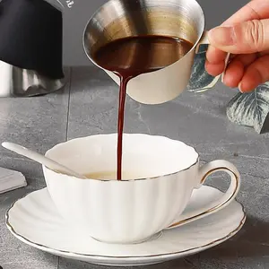 304 Stainless Steel Espresso Extraction Cup with Scale, Concentrated Coffee Measure Cup, Small Milk Frothing Cup, Coffee Mug, Durable Cup, Coffee Preparation