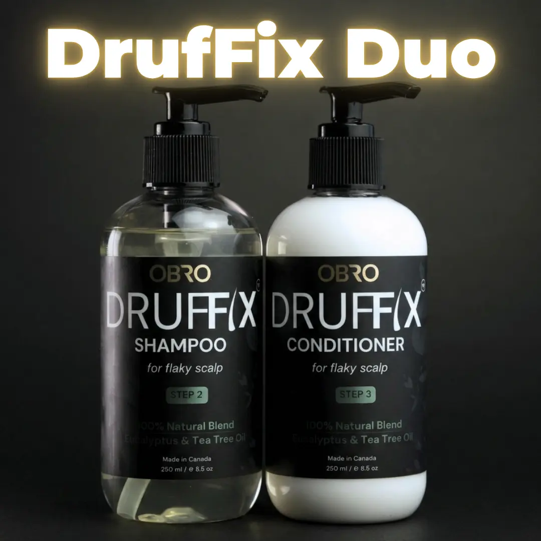 OBRO DrufFix Shampoo + Conditioner | Flaky Scalp Hair Care Duo