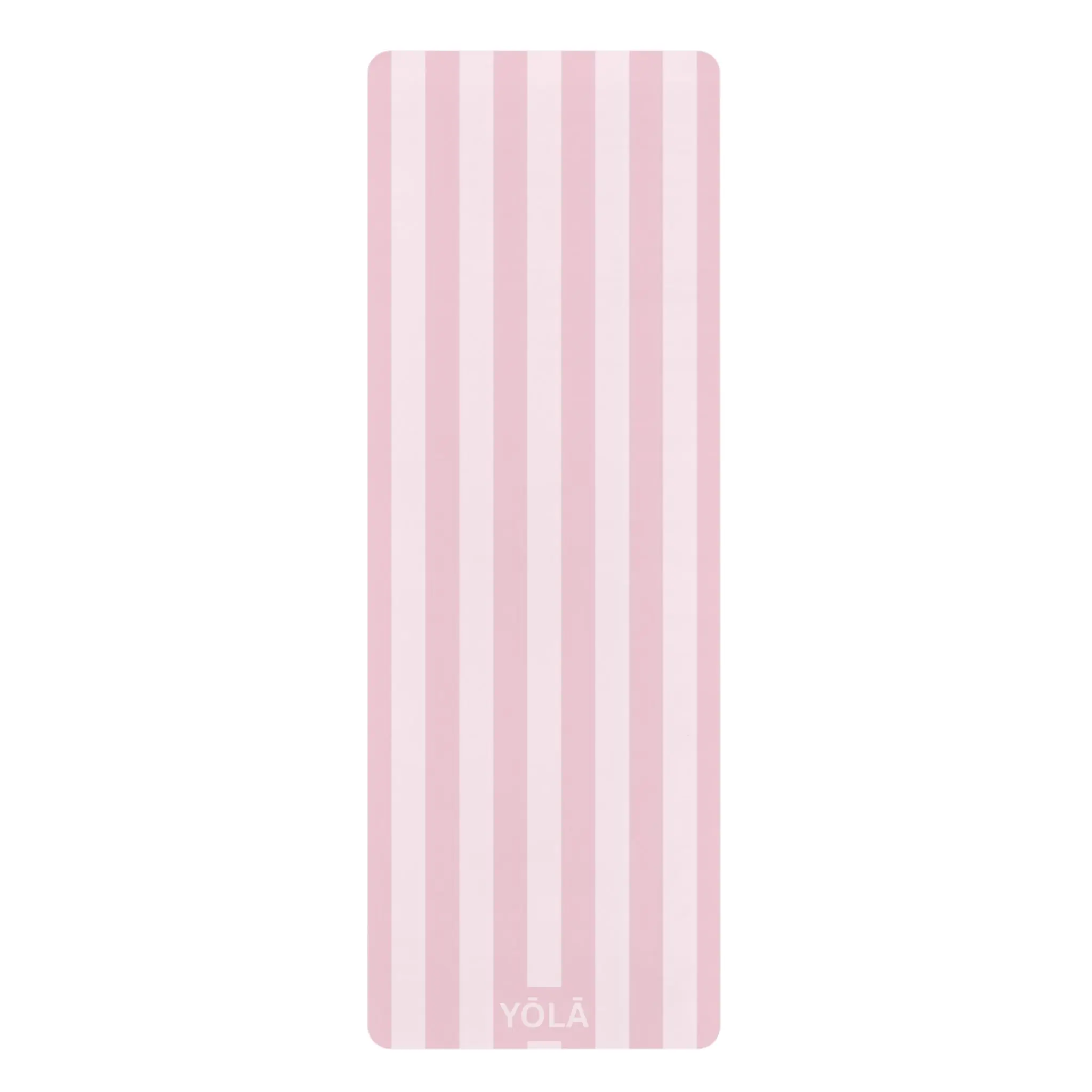 Strawberry Ribbon Mat 24"x70" Anti-Slip Bottom Edge-to-Edge Print Polyester Microfiber Suede Top Lightweight 3mm Thick