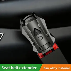 Car Seatbelt Extender Clip, Alloy Safety Belt Extension, Rear-Seat Neck Protection Plug-In Fixator, Vehicle Safety Accessory