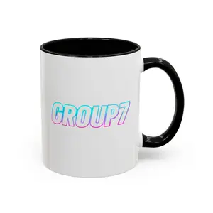 Colorful Group Mug - Unique Accent Coffee Cup for Friends, Great For Gifting, Fun Office Decor, Party Favors
