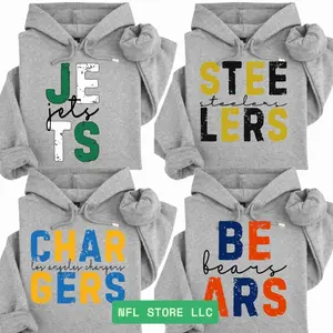 Vintage Football Unisex Pullover Hoodie - Long Sleeve, Medium Clothing Length, Sports Home Town, Menswear, Custom Team, Gift For  Men & Women   NQ