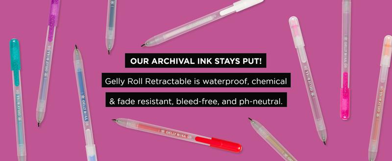 SAKURA Gelly Roll Retractable 25 Piece Gift Set: 24 Pens + 1 Pen Case