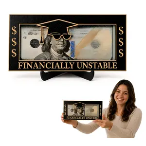 Graduation Gifts 2026 Money Holder, Wooden Graduation Money Cash Envelope Box for Class of 2026 Senior College University Graduates Holiday Christmas Gifts