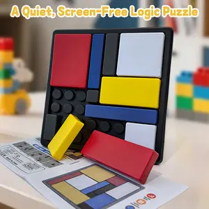 Logic Puzzle Brain Game – Quiet, Screen-Free Brain Challenge (88 Levels) for Kids & Adults, Educational Logic Toy ,Travel-Friendly Games for Ages 7+