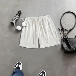 Men’s Summer Lightweight Jacquard Bermuda Shorts – Casual Loose Beach Sports Pants