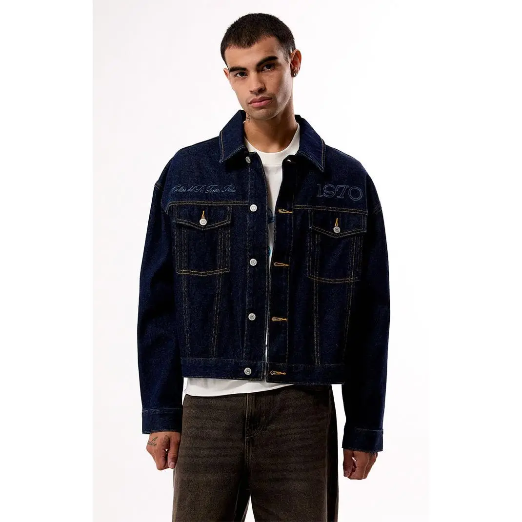 Pacsun Men's Dark Indigo 1970 Jean Jacket Pacsun Men's Dark Indigo 1970 Jean Jacket