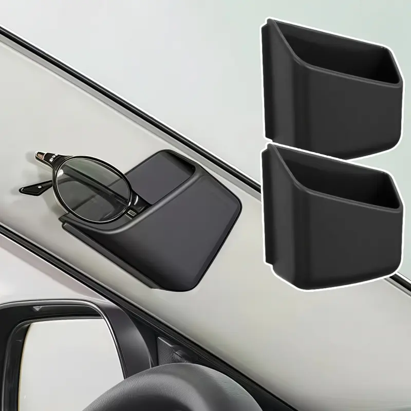 1pc Fashionable Glasses and Phone Car Organizer - Anti-slip, multi-compartment design, suitable for SUVs, sedans, and trucks - Durable material, simple style, suitable for all seasons, Durable Auto Accessory, Car Accessories