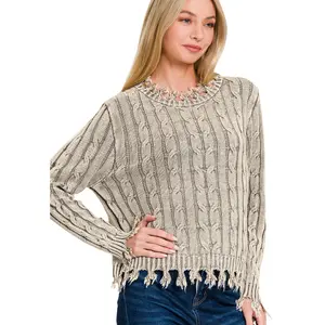 SWEETEST THING FRINGE SWEATER