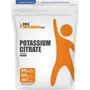 BulkSupplements - Potassium Citrate Powder - Bone Health - Muscle Recovery - Electrolyte Balance - 500g - 300mg per Serving BulkSupplements - Potassium Citrate Powder - Bone Health - Muscle Recovery - Electrolyte Balance - 500g - 300mg per Serving