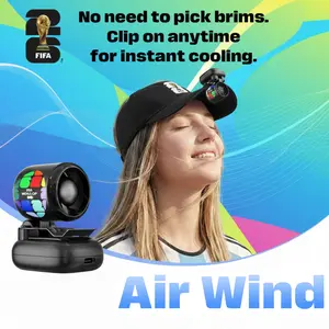【Hat & Clip-On Fan】Hat Clip Fan 2026 World Cup Essential, Officially Licensed FIFA 2026 World Cup Commemorative Hat Clip-On Fan 2-Piece Set, The Ultimate Fan Gift for Game Days & Everyday Use