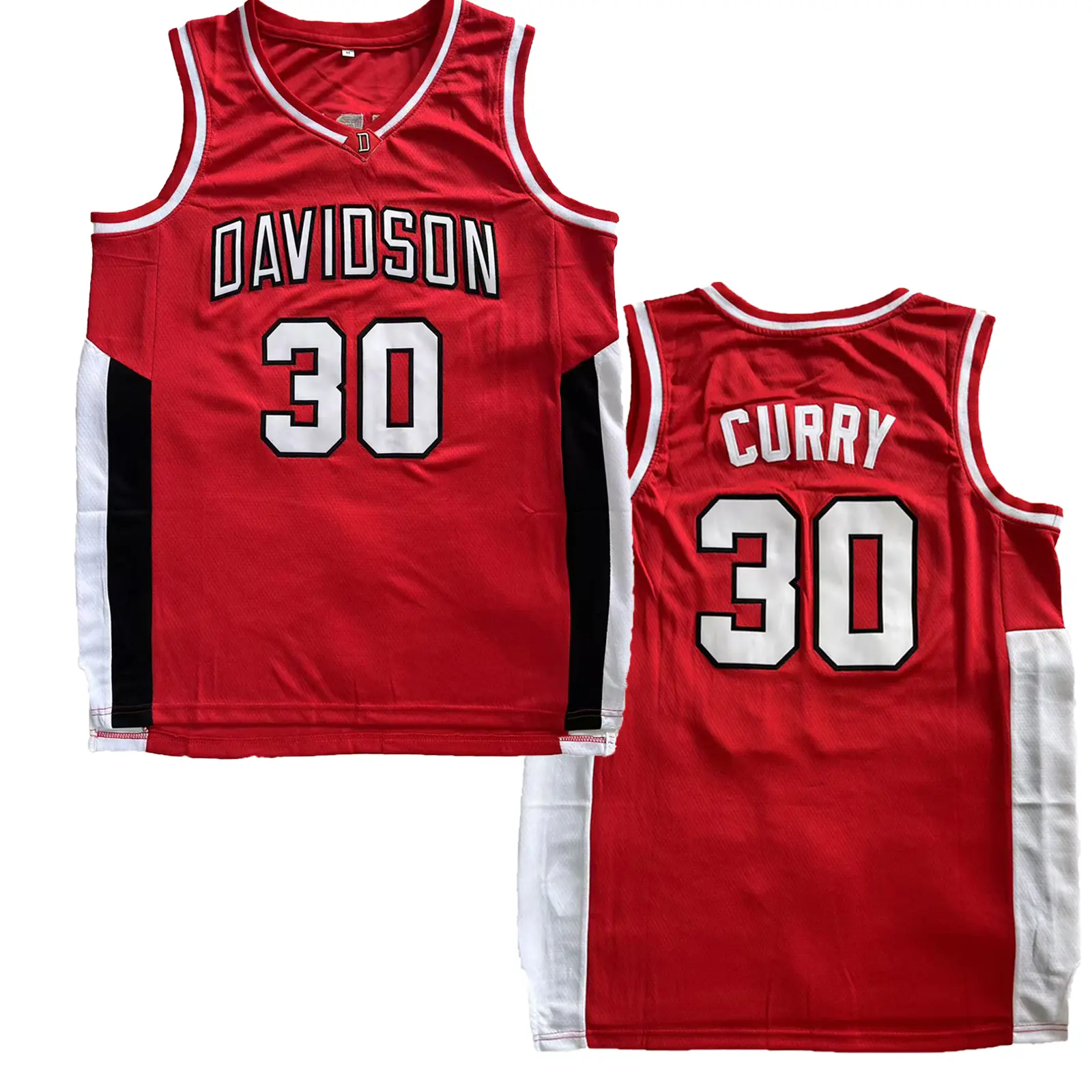 Men's #30 Basketball Jersey SC Davidson University Gear Curry Embroidery Stitch Breathable Sweat Absorbing sports Athletic Active Tops