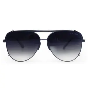 Smaller Cristina - Tangle Free - Faded Black Aviator Sunglasses Black / OS
