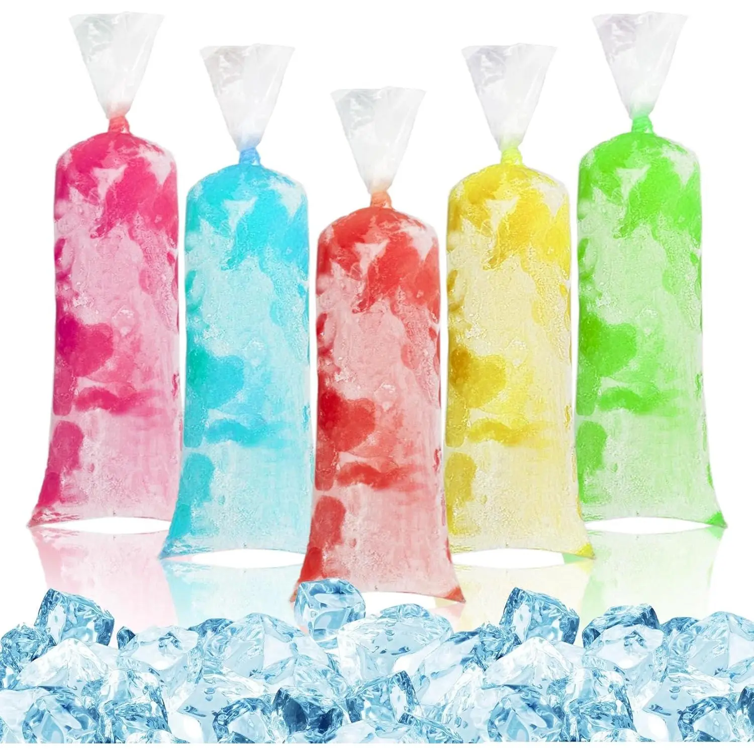 400 Ice Candy Plastic Bags - 4x12 Mexican Ice Pop Bags Freeze Icepop Popsicle Mold Bags homemade ice cream bags Popsicle Wrappers Yogurt Ice Cream Smoothie Mold