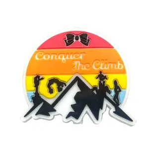 1pc Conquer The Climb Silicone Focal Beads - ECBS Custom | Cheerleaders Cheer Gift Keychain