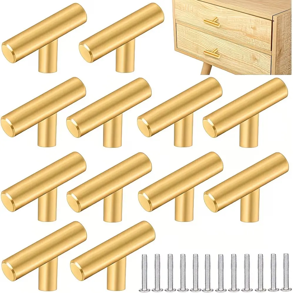 Modern Simple Cabinet Knobs and Pulls Set, Single Hole Door Handles, Door Handles Interior, Door Hardware, 50mm Total Length, Suitable for Kitchen Cabinets, Drawers, Bedroom Furniture