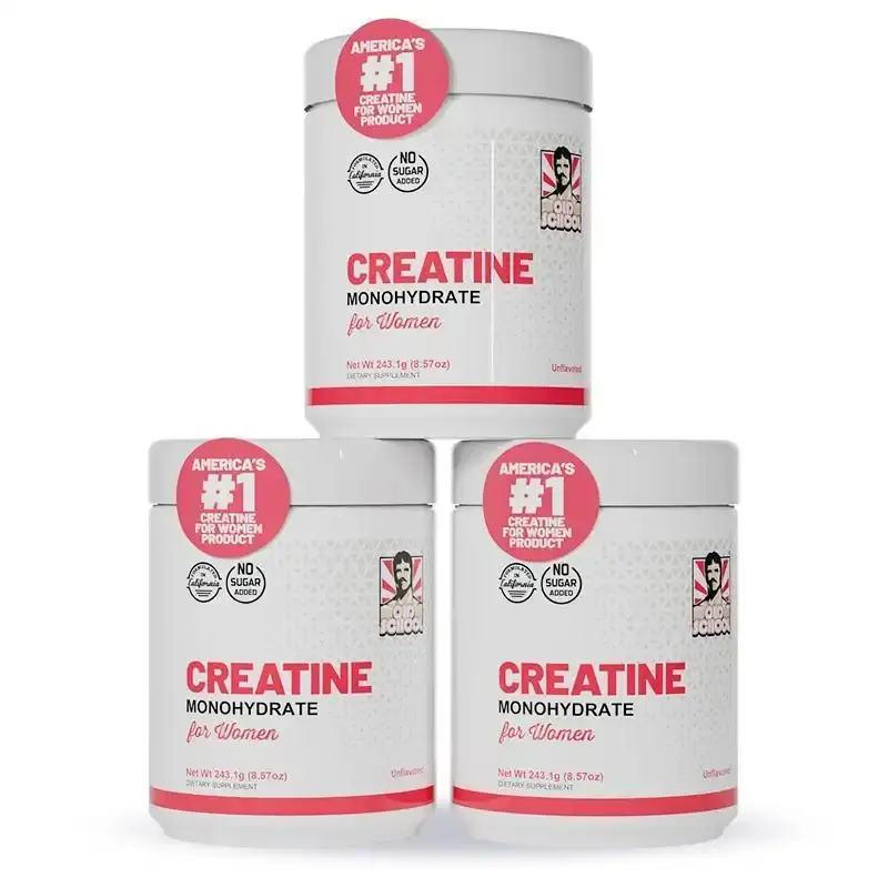 Old School Creatine Monohydrate for Women 240g Unflavored Supplement with Collagen & BCAA for Muscle Growth Hair Health Skin Radiance & Faster Recovery