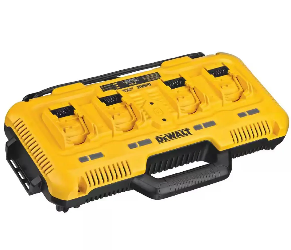 DEWALT 12V/20V/60V MAX 4-Port Lithium-Ion Charger, Cordless Power Tool Accessory for Tools & Hardware