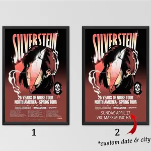 Custom Poster - Custom Silverstein announce 25th Anniversary Tour Poster
