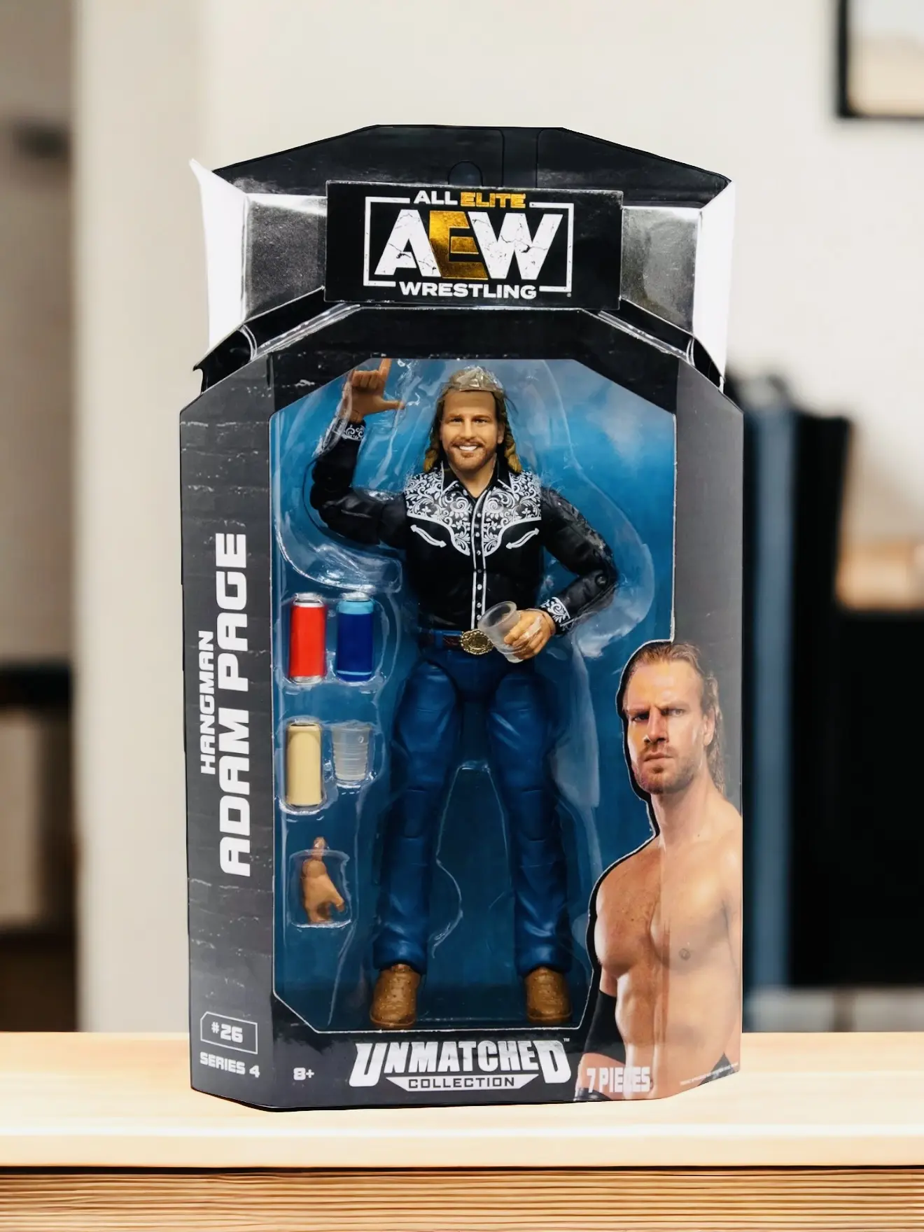 Hangman Adam Page AEW Unmatched Series 4 #26 Wrestling Figure - High-Quality Dioramas with Authentic Character Design