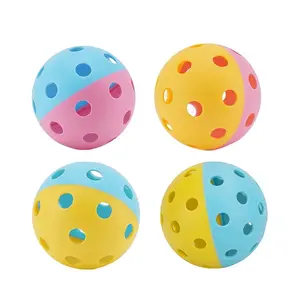 Pickleball Balls Two-Colors Combined, Indoor/outdoor Training, Strong Flight Stability & Rebound, Outdoor Sports Gear