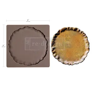 Decor Moulds® - Contours Of Grace - 1 pc, 6"x6"x8mm / silicone