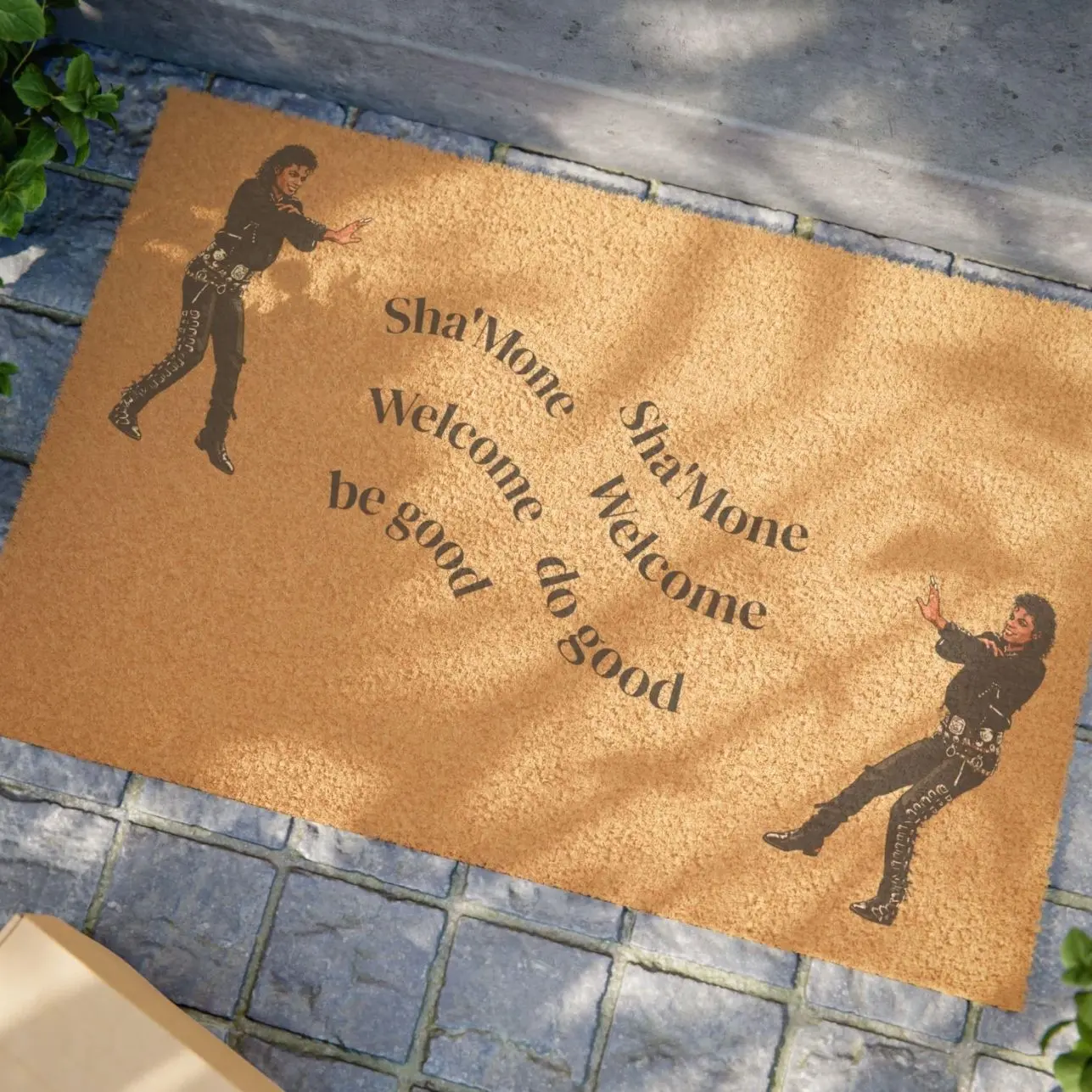 Michael Jackson Silhouette Welcome Doormat | Western Charmer Coir Matte