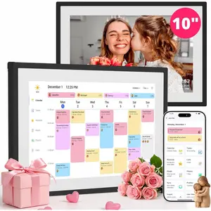 Digital Calendar 10 Inch  Screen,  Calendar and Chore Chart for Family Monthly/Weekly Planner, Interactive  Calender with Task Rewards, Meal Planner, Desk Mount