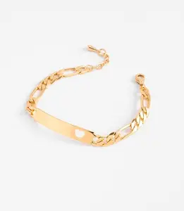 GOLD PLATED BRACELET OF 18 CM + 2 CM EXT. NICE AND BELLA ELLA