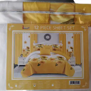 home and fashion 12 piece sheet set queen sized bed set