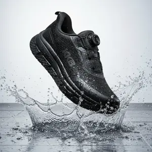 【2026 Recién llegado】Men Non Slip Work Sneakers Water Resistant Food Service Zapatos Trabajo Antideslizantes Walking Shoes Waterproof Shoes Slip-on