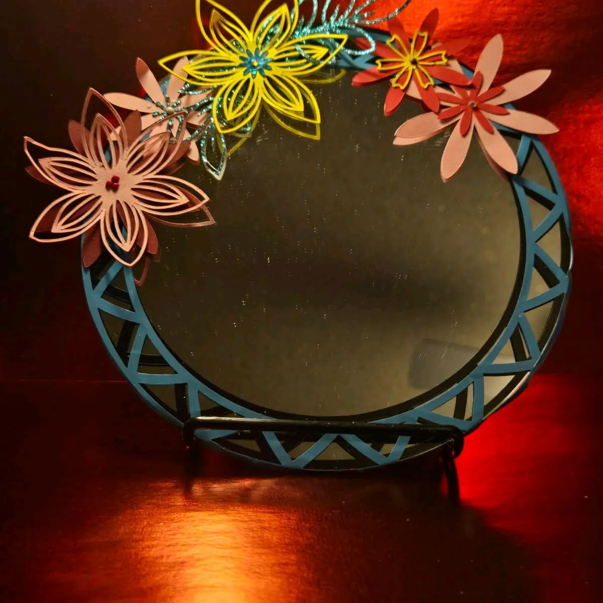 Floral mirror