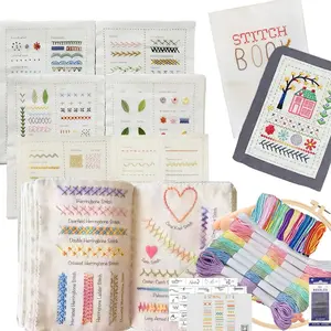 Creative DIY Sewing Book for Beginners, Adult Embroidery Stitching Book, Basic Handmade Embroidery Tutorial with Patterns, Embroidery Design