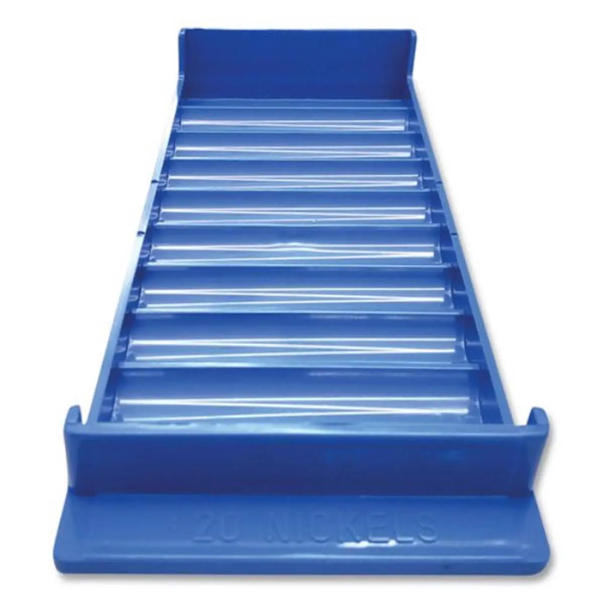 3.75 x 10.5 x 1.5 in. Stackable Plastic Coin Tray, Blue - Nickel