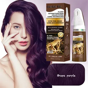 Color Cover White Hair Dye Cream Grape Purple 200ml